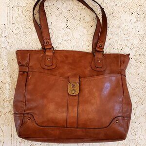 STYLE AND CO.  LARGE BROWN PURSE